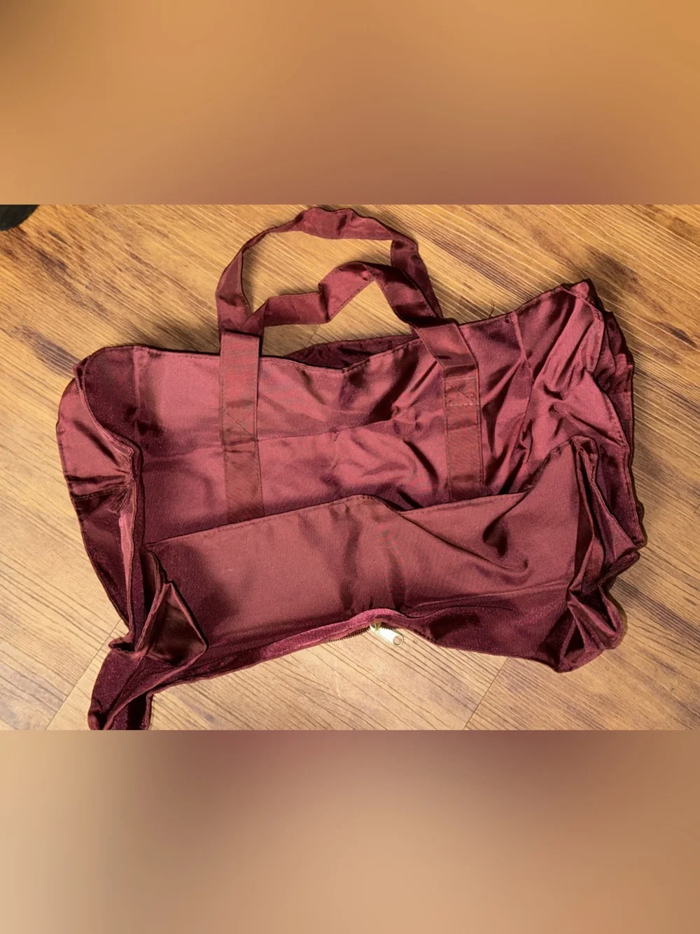 Vintage Packable Quilted Duffel Bag & Foldable Travel Tote – Burgundy / Maroon